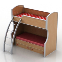 bed for child 3D Model Preview #55f8594e