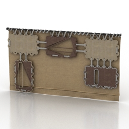 curtain 3D Model Preview #0e666081