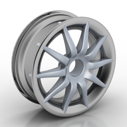 3D Car rim preview