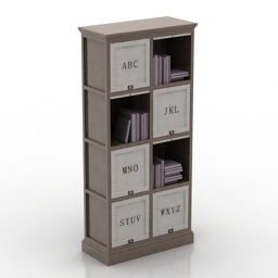 bookcase eichholtz pimliko 3D Model Preview #2fe307cd