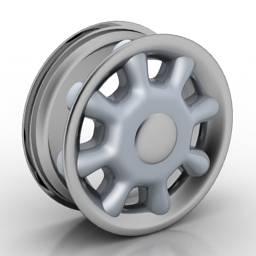 3D Car rim preview