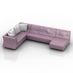 sofa natuzzi fashion 3D Model Preview #2addcc07