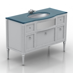 wash-basin lineatre loira 3D Model Preview #57f056c7