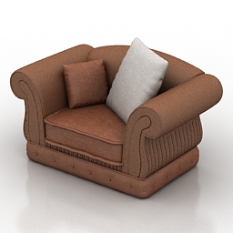 3D Armchair preview