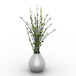 vase flowers 3D Model Preview #902ba573