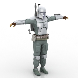 3D Boba Fett preview