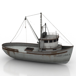 boat fishing 2 3D Model Preview #78c1dca4