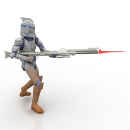 3D Clone trooper preview