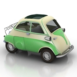 car 56 isetta as 3D Model Preview #e5f75db9