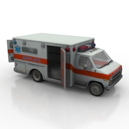 car ambulance 3D Model Preview #04d7b3a2