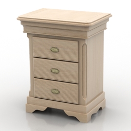 3D Bedside table preview