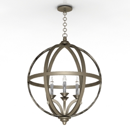luster currey&company axel orb 3D Model Preview #9c676c77