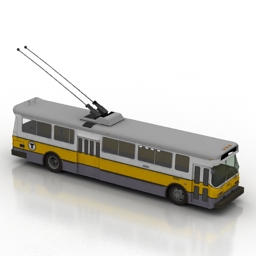 trolleybus 3D Model Preview #f1fee1cf