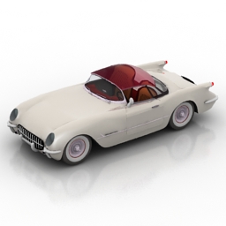 car 53 vette as 3D Model Preview #595e8d99
