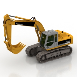 digger fh200 3D Model Preview #5726c5d7
