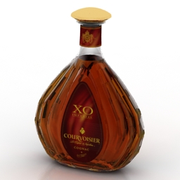 bottle xo courvoisier 3D Model Preview #c872172b