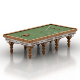 table billiard 3D Model Preview #ffd7a655