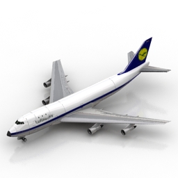 airplane b747 l 3D Model Preview #bd245e82
