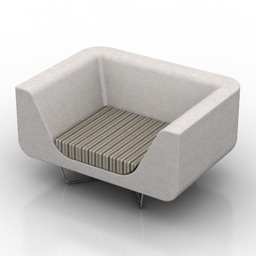 3D Armchair preview