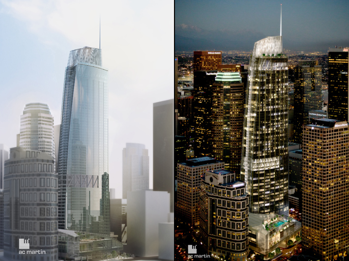 Wilshire Grand tower, Los Angeles, USA