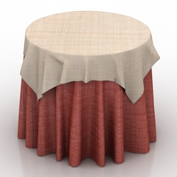 tablecloth 3D Model Preview #e0c8c0bd