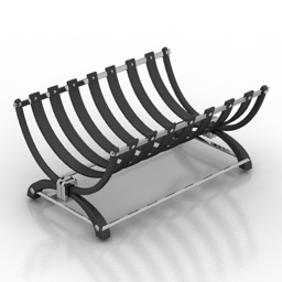 rack for logs fireplace 3D Model Preview #ac629d16