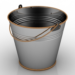 bucket iron 3D Model Preview #3affbf49