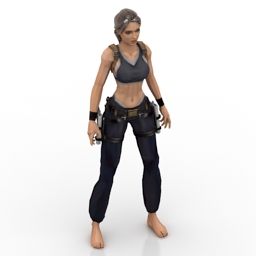 girl croft manor sport 3D Model Preview #b65f08a9
