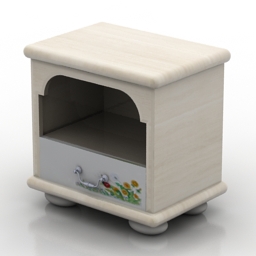 3D Bedside table preview