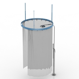 shower fontana flaminia 3D Model Preview #605703ea