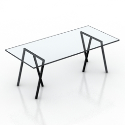 table hay loop stand 3D Model Preview #5097a613