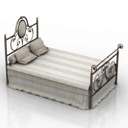 bed giusti portos carolina 3D Model Preview #a2e78d46