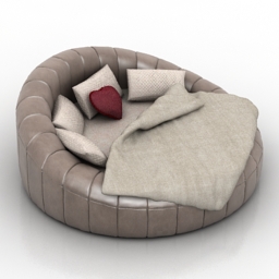 bed round 3D Model Preview #15f7a12f