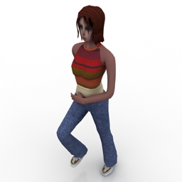 girl 3D Model Preview #0405abe9