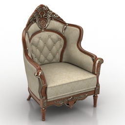 3D Armchair preview