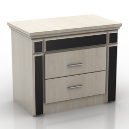 3D Bedside table preview