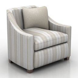3D Armchair preview