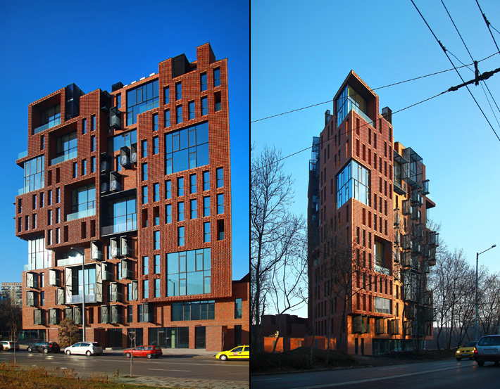 Red Apple apartment building, Sofia, Bulgaria