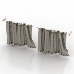 curtain 3D Model Preview #e86788fb