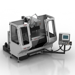 milling machine vhf-680 3D Model Preview #01c98286