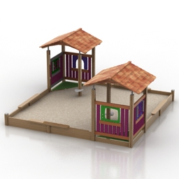 sandbox 1 lapset 3D Model Preview #2738d9e8