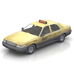 car taxi frome game left 4 dead 3D Model Preview #835a0499