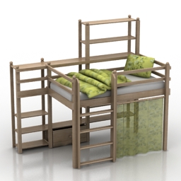 bed 3D Model Preview #45e6221a