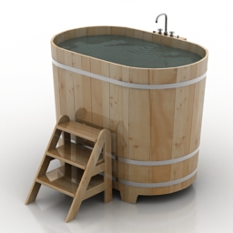 bath wood country 3D Model Preview #3d8ed826