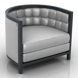 armchair baker 6360 3D Model Preview #443868ed