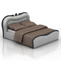 bed marco rossi elegante 3D Model Preview #3ec6cbb8