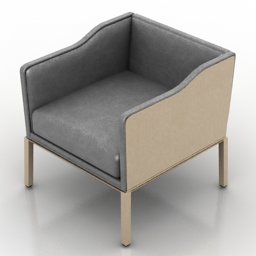3D Armchair preview