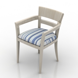 armchair bernhardt tribeca 3D Model Preview #e868c59c