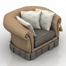 3D Armchair preview