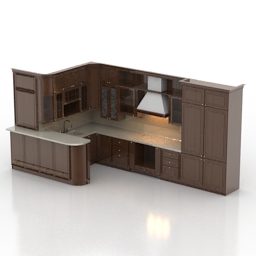 kitchen 3D Model Preview #bdd450ac